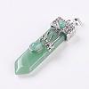 Natural Green Aventurine Big Pendants G-G718-A19-2