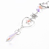 AB Color Plated Crystal Bullet Big Pendant Decorations HJEW-G019-03A-4
