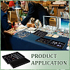 Wood Covered with PU Leather Jewelry Display Trays for Earrings Rings Bracelets Necklaces ODIS-WH0043-223-5