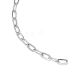 2.5MM 304 Stainless Steel Paperclip Chain Slider Bracelet Making AJEW-JB01402-3