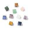 12Pcs 6 Styles Natural Indian Agate & Rose Quartz & Tiger Eye & Amethyst & Green Aventurine & Sodalite European Beads G-CJ0001-84-8