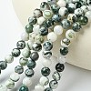 Natural Tree Agate Beads Strands G-K194-8mm-02-3