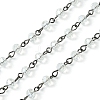 Handmade Glass Beaded Chains for Necklaces Bracelets Making AJEW-JB00132-01-2