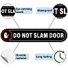 Mini PVC Coated Self Adhesive DO NOT SLAM DOOR Warning Stickers STIC-WH0017-006-3