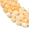 Natural Yellow Jade Beads Strands GG-CBA702E-B01-3