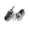 Synthetic Black Imperial Jasper Pendants G-K329-19P-3