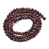 Natural Red Garnet Beads Strands GG-CBA1497-A04-4mm-3