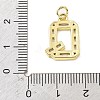 Brass Micro Pave Cubic Zirconia Pendants KK-V014-01G-17-3