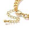 Cross Brass Charm Bracelets for Women BJEW-L696-105G-3