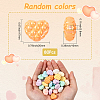 80Pcs Opaque Acrylic Beads OACR-SP0001-95-2