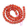 Natural Carnelian Beads Strands G-S149-18-6mm-2