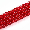 Baking Paint Transparent Glass Beads Strands DGLA-N006-6mm-10-1