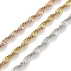 304 Stainless Steel Multi Layered Singapore Chain Necklaces NJEW-H043-10MC-2