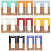 Olycraft 16Pcs 8 Colors Resin & Walnut Wood Links/Connectors RESI-OC0001-07-1