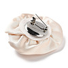 Flower Cloth with Plastic Pearl Brooch Pin JEWB-K013-01P-05-2