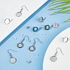 50Pcs 304 Stainless Steel Earring Hooks & 50Pcs Stud Earring Findings STAS-SC0008-68-4