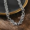 Non-Tarnish 304 Stainless Steel Rolo Chains Necklaces NJEW-F297-02P-1