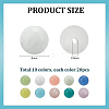 200Pcs 10 Colors Synthetic Luminous Stone Beads Strands G-PH0003-32-2