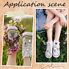8Pcs 8 Styles Alloy & Glass & ABS Plastic Imitation Pearl Shoe Buckle Clips AJEW-CP0006-84-4