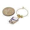 Dessert Theme Alloy Enamel Wine Glass Charms AJEW-JO00187-4