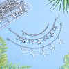 14Pcs 3 Styles Alloy Boot Strap Chains AJEW-ME0003-14-5