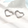 201 Stainless Steel Hoop Earrings EJEW-Z137-02P-02-2