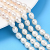 Natural Cultured Freshwater Pearl Beads Strands PEAR-N012-07V-01-1