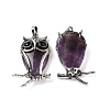 Natural Amethyst Pendants G-H274-01AS-04-2