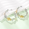 304 Stainless Steel Stud Earrings for Women SA-CBA4160-25GP-1