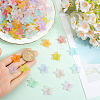 500Pcs Opaque Acrylic Bead Caps OACR-SP0001-16-3