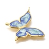 Rack Plating Brass Enamel Pendants KK-M296-02G-05-2