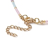 Natural Shell Star & Glass Seed Beaded Necklace & Stretch Bracelet SJEW-JS01271-7