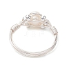 Round Natural Cultured Freshwater Pearl Ring RJEW-JR00708-02-4
