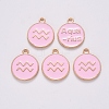 Alloy Enamel Pendants ENAM-S124-01B-09J-2