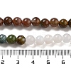 Natural Grey Agate and Indian Agate Beads Strands G-B095-A05-02-6