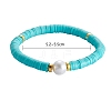 Polymer Clay Heishi Beads Stretch Charm Bracelets BJEW-SZ0001-33-7