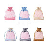 30Pcs 6 Colors Cotton & Organza & Burlap Packing Pouches Drawstring Bag ABAG-MB0001-09-1