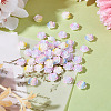 90Pcs 3 Colors Tricolor Opaque Resin Cabochons CRES-TA0001-44-5