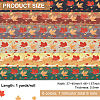BENECREAT 6 Yards 6 Color Autumn Double-Sided Printed Polyester Ribbon OCOR-BC0005-37-2