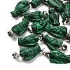 Synthetic Malachite Pendants G-B127-10P-08-1