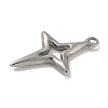 Anti-Tarnish 304 Stainless Steel Pendants STAS-Q334-55P-2