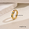 Heart Brass Micro Pave Cubic Zirconia Finger Rings for Women MC1356-8-2