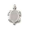 304 Stainless Steel Pendant Cabochon Settings STAS-C122-16A-P-1