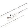 Adjustable 925 Sterling Silver Box Chains Slider Bracelets STER-N016-51P-2