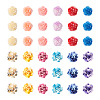 Craftdady 72Pcs 2 Style 6 Colors Smudged Color Opaque Resin Cabochons RESI-CD0001-19-3