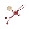 Nylon Thread Chinese Knot Pendant Decorations HJEW-JM02498-4