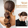 2Pcs 2 Colors Chic Solid Color French Satin Pigtail Hair Tie for Elegant Hairstyles OHAR-TA0001-10C-9