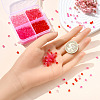1200Pcs 4 Colors Transparent Acrylic Beads TACR-YW0002-45-4