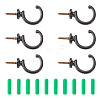 Spritewelry 16Pcs 2 Style Zinc Alloy Hook Hanger FIND-SW0001-04B-7