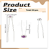 20Pcs Alloy Hair Forks OHAR-LP0004-06-2